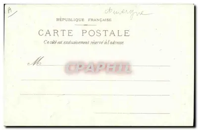 A Velha Auvergne - Exposição Universal de 1900 - Quimaterapia do Patronomètre, 70, Boulevard Magenta, Paris — Verso
