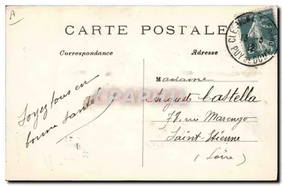 Jonge boerenvrouw uit Auvergne — L'Hirondelle, Parijs — n°51 — Achterkant