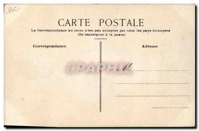 Karikatur eines Mannes in einem Anzug — Codou pays c'est nature — Guy Leffy, 1918 — Rückseite