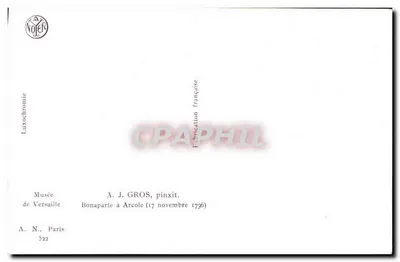 Bonaparte em Arcole — pintura de A. J. Gros — edição Ray Nojèr — Verso
