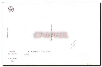 Napoleon I na czele swoich jeździeców — Wydawca A. Noëter, nr 541 — Rewers