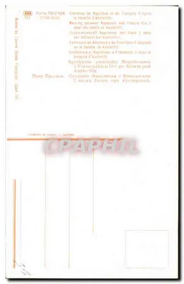 Spotkanie Napoleona i Franciszka II po bitwie pod Austerlicz — Pierre PROUD'HON (1758-1823) — N° 653 — Rewers