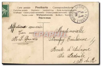 Kobieta trzymająca dwóch kotów — wydawca A.1097/4 — Rewers