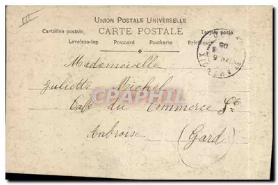 Mujer con diadema rosa — Toledo — Paul Klinger, París, n° 873/9 — Reverso