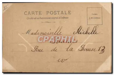Sauvony — dançarina em traje de cena — André Michel, Paris, série 43 — Verso