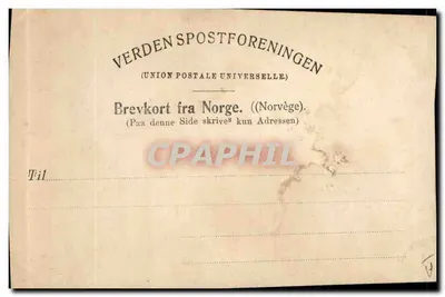 Jeune homme en costume norvégien — Numedal — éditeur MITTET & CO, n° 556 — Verso