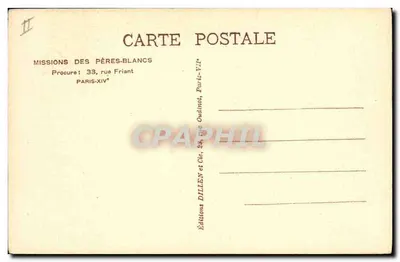 Mulher africana jovem — Missão dos Padres Brancos — A.O.F. — Verso