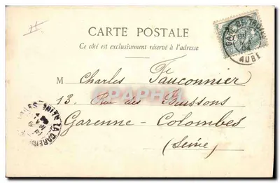 Troyes — A Caixa de Economia — editor: Maison des Marquises (Troyes) — Verso
