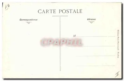 Toulon — Sparkasse mit Uhr und Statue — Edition Paul Provencal — Rückseite