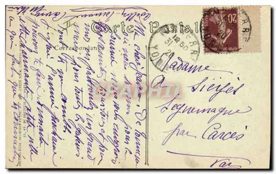 Tonnerre. A Caisse d'Epargne (antigo Hotel d'Uzès) — editor IND. hot. — Verso