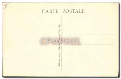 Stara pocztówka Folklore Auvergne La bourree — Rewers
