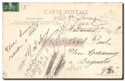 Pitoreska Auvergne — La bourrée — Wydawca ELD, nr 4953 — Rewers