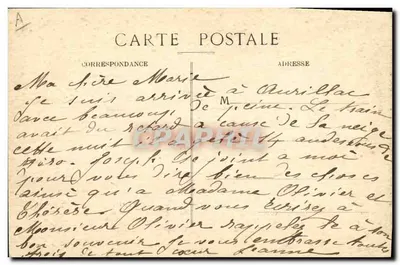 Na Auvergne — 34. La Bousrière — Edição Marcelin — Verso