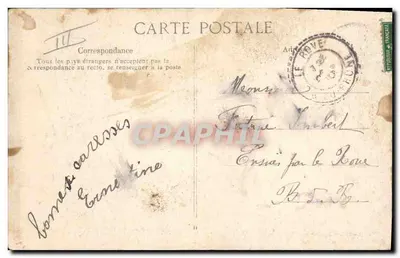 A Auvergne pitoresca — Tipos de camponeses auvergnates (uma boa captura) — VD & EID, n°95 — Verso