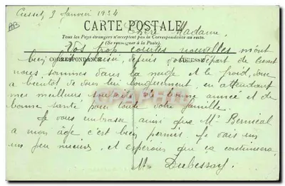Dintorni di Vichy — Les Malavaux — Tipi di Bourbonnaises — LL. — Verso