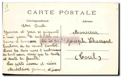 Groupe d'Auvergnats — L'Hirondelle, Paris — n°3 — Verso