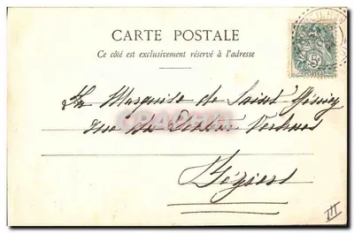 Kobieta w kapeluszu — rysunek pastelowy — podpisany i datowany 13 października 1904 — Béziers — Rewers