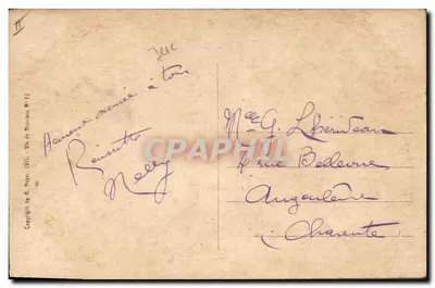 Napoléon paix de Tilsitt — scène historique — éditeur A. Nayer, n°12 — Verso