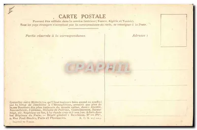 Stara pocztówka Historia Napoleona I Bitwa pod Wagramem — Rewers