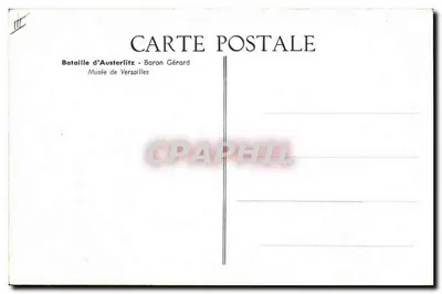 Bitwa pod Austerlitz — Baron Gérard — Muzeum w Versailles — Rewers