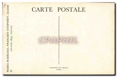 Zouave — Argélia — Museu Marechal Franchet d'Esperey, Paris — Verso