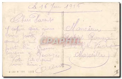 Żołnierz osmański — scena bitwy z portretem generała — J. Courcier Paris n°204 — Rewers