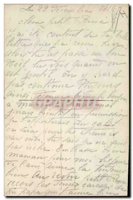 Crianças brincando com um homem de neve — E.M 318 — Verso