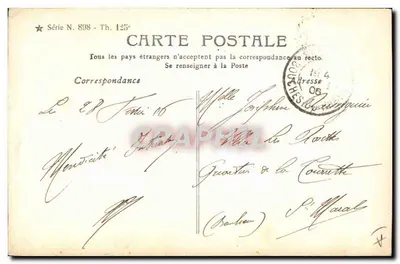 Oterita — Ritratto femminile — Serie N. 898, Th. 125¢ — Verso