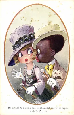 O negro apaixonado — por Little Ritché — Fantaisies trichromes, Paris, Série n° 176
