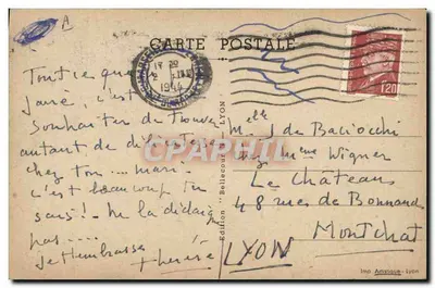 Dois crianças brincando na praia — Liliane de Chintas — Edição Lyon — Verso