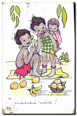 Mercado negro! — Ilustração de Liliane de Christen — Editor: Imp. Artistique - Lyon