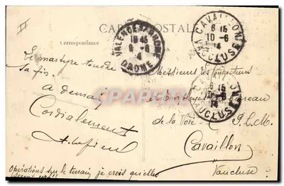 Valence — La Caisse d'Épargne en de Post — 146. La Drôme Pittoresque — Achterkant