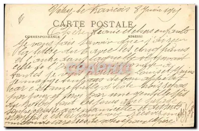 Vitry-le-François — A Caixa de Economia — J. Bourgogne, editor, Château-Thierry — Verso