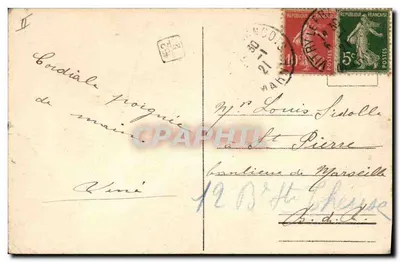 VITRY-le-FRANÇOIS — Place centrale com a fonte, a Caixa de Economia e o Hotel das Postas — P. Légeret, foto-editora — Verso