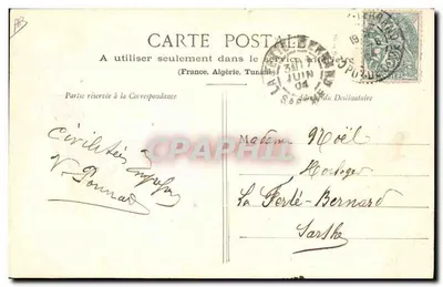 Vrouw in kleding van het Mont-Dore — n° 289 — uitgever Léon Bouge-Idéal, Rue de l'Ex, Clermont-Ferrand — Achterkant