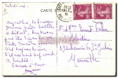L'Auvergne — Scènes Villageoises — G. D'O. 1041 — Verso