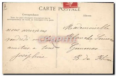 Bourrée d'Auvergne — L'Auvergne pittoresque — uitgever V.D. n°1200 — Achterkant