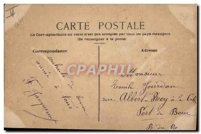Arranjo de violetas — Amizade — Editor não visível — Verso