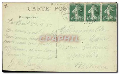 Le Teil — O Pombal — Ruínas de um Castelo-Forte do Século XII — L'Ardèche Artistique — Verso