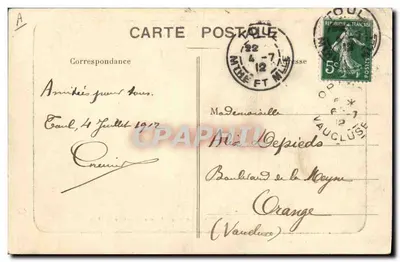 Porte Jeanne-d'Arc — ouverture en 1900 dans le front Ouest de la Place — Gerdolle et Briquet, Toul — Verso