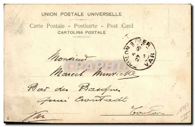 Bilhete postal antigo Colombe Colombophilie — Verso