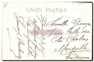 LYON - Os Pombos, Praça dos Terreos — Caderno, editora, modelo depositado — Verso