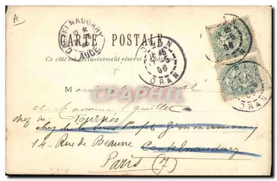Zouave, Uniforme polowy — GEISER, Fot., Algier — Rewers