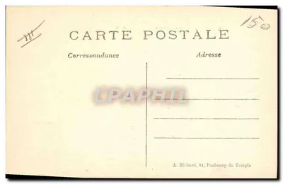 Missão no campo de batalha — 4º Regimento Zouave — A. R. — Verso