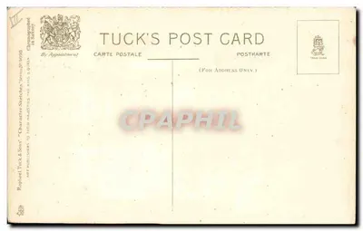 Criança negra com frango — Primeiro prêmio — Tuck's Post Card, série 1900 — Verso