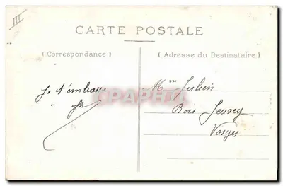 Vitry-le-François — La Place et la Caisse d'Epargne — Imprimerie A. Hugues & Cie — Verso