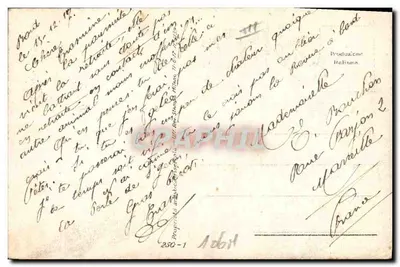 Bilhete postal antigo Fantasia Ilustrador Corbella Mulher — Verso