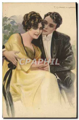 Casal Romântico — ilustração — T. Corbelle, série 263-1