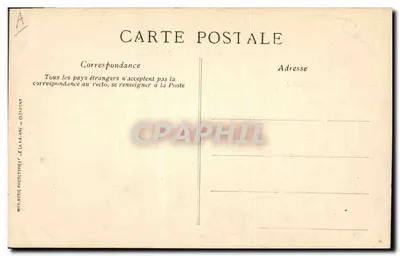 Bourrée d'Auvergne — dança folclórica — fototipia de La Lane, n° 5015 — Verso