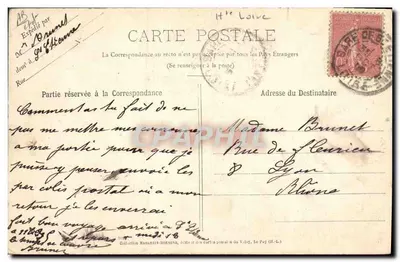 Bourrée — Dança campestre — "LE VELAY ILLUSTRÉ" n°277 — Verso